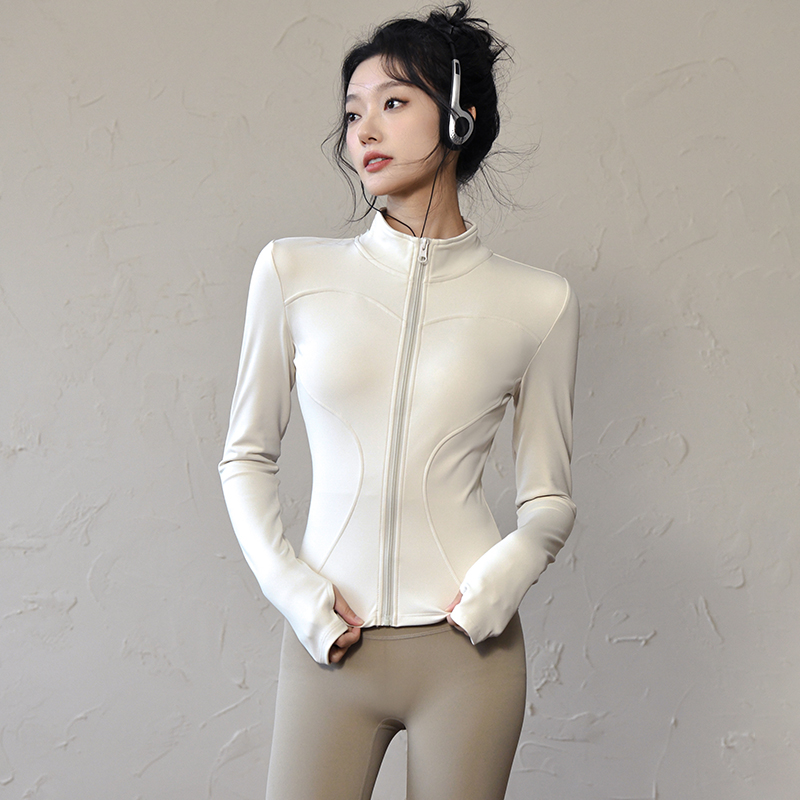 Fitness Yoga - Long Sleeve Sports Jacket Women Zip