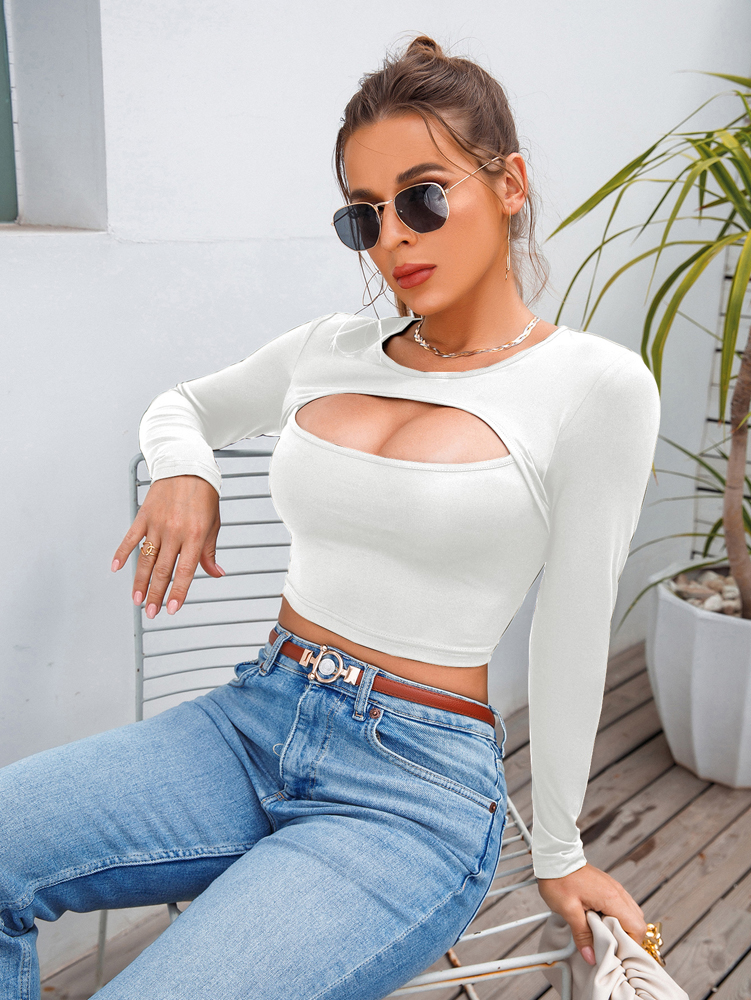 Yoga Fitness Fit Club - Women's Casual Round Neck Long Sleeve