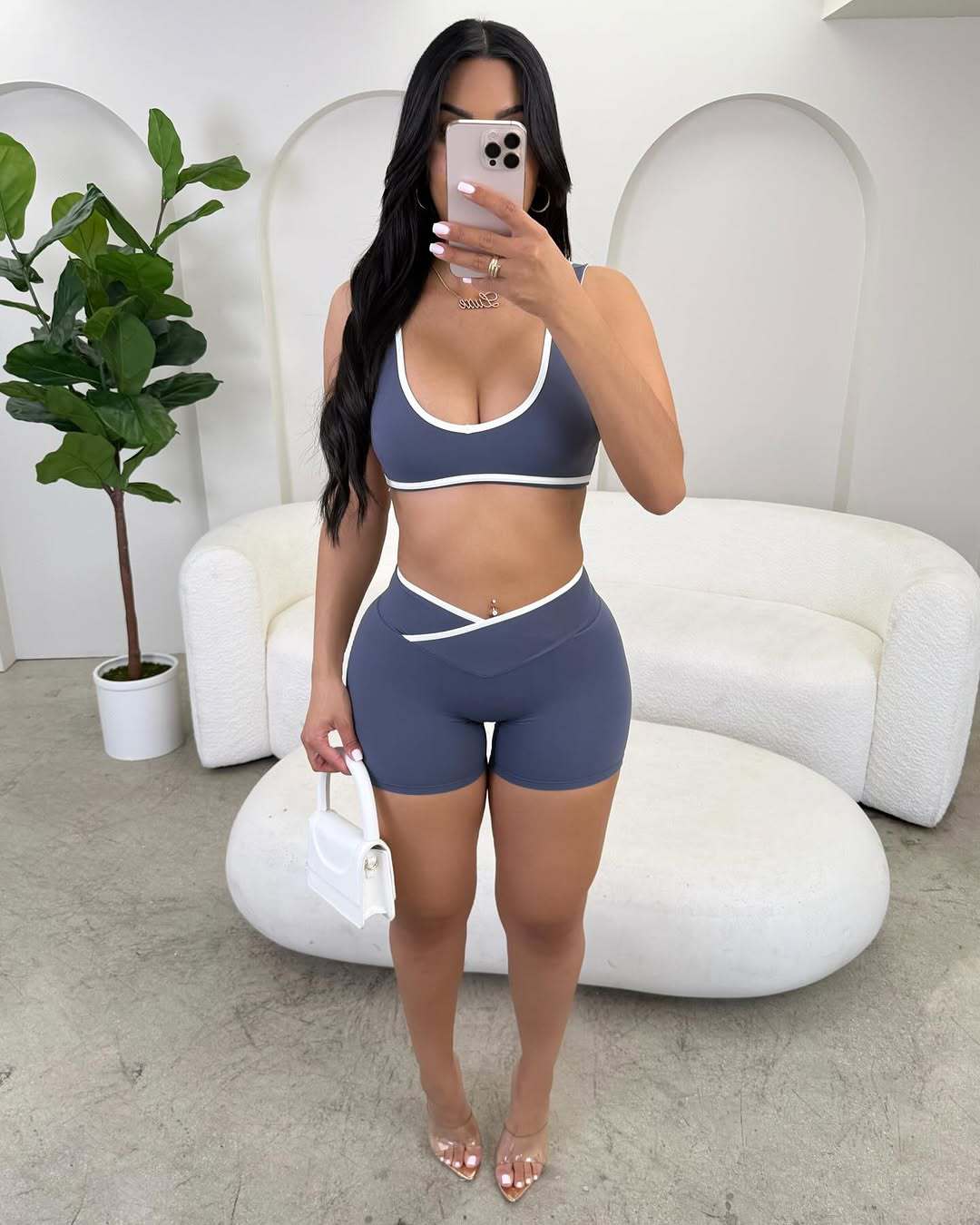 STYLISH LADY Contrast Trim Yog - Yoga Fitness Fit Club avis et prix