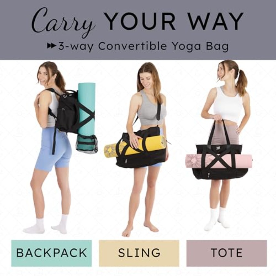 Yoga Mat Bag 4-in-1 Backpack,  - Thick Yoga Mat avis et prix