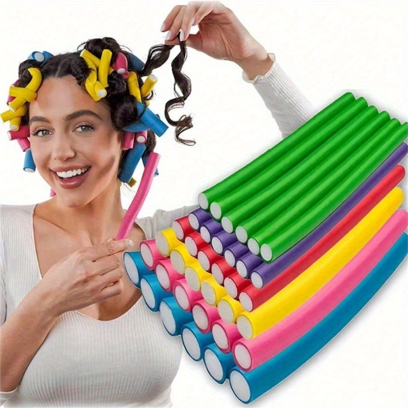 10pc Flexible Heatless Hair Ro - Foam Roller avis et prix
