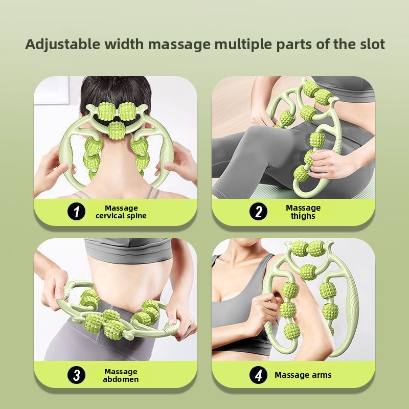 9 Wheel Leg Massager Circular  - Yoga Fitness Roller avis et prix
