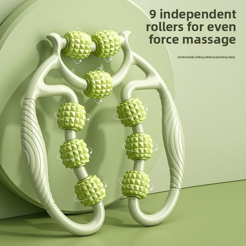9 Wheel Leg Massager Circular  - Yoga Fitness Roller avis et prix