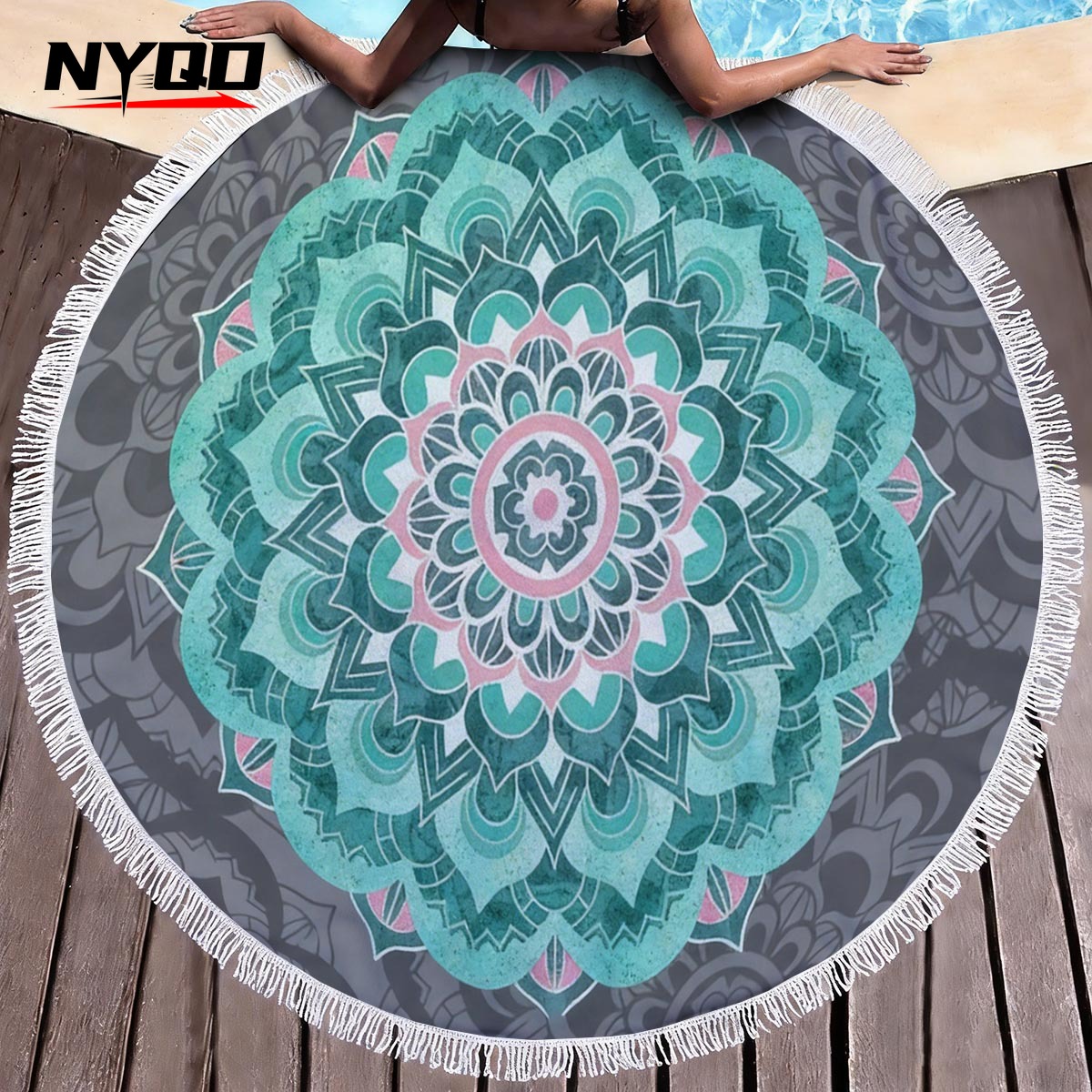 Mandala Round Beach Towels Sum - Thick Yoga Mat avis et prix