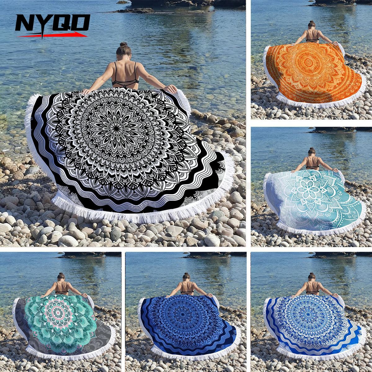 Mandala Round Beach Towels Sum - Thick Yoga Mat avis et prix