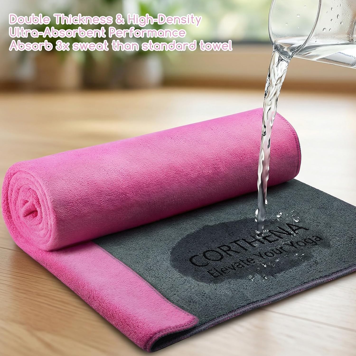 Yoga Mat Towel, Extra Thick 60 - Thick Yoga Mat avis et prix
