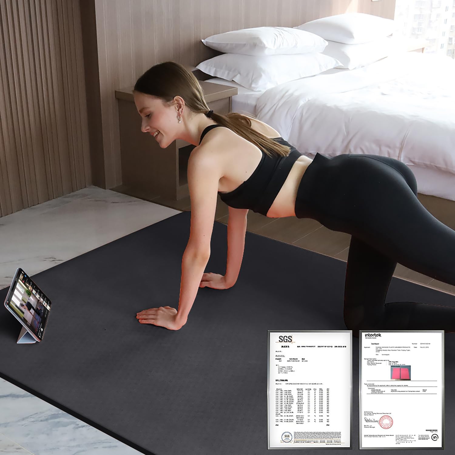 Extra Thick TPE Yoga Mat 6'x4' - Thick Yoga Mat avis et prix