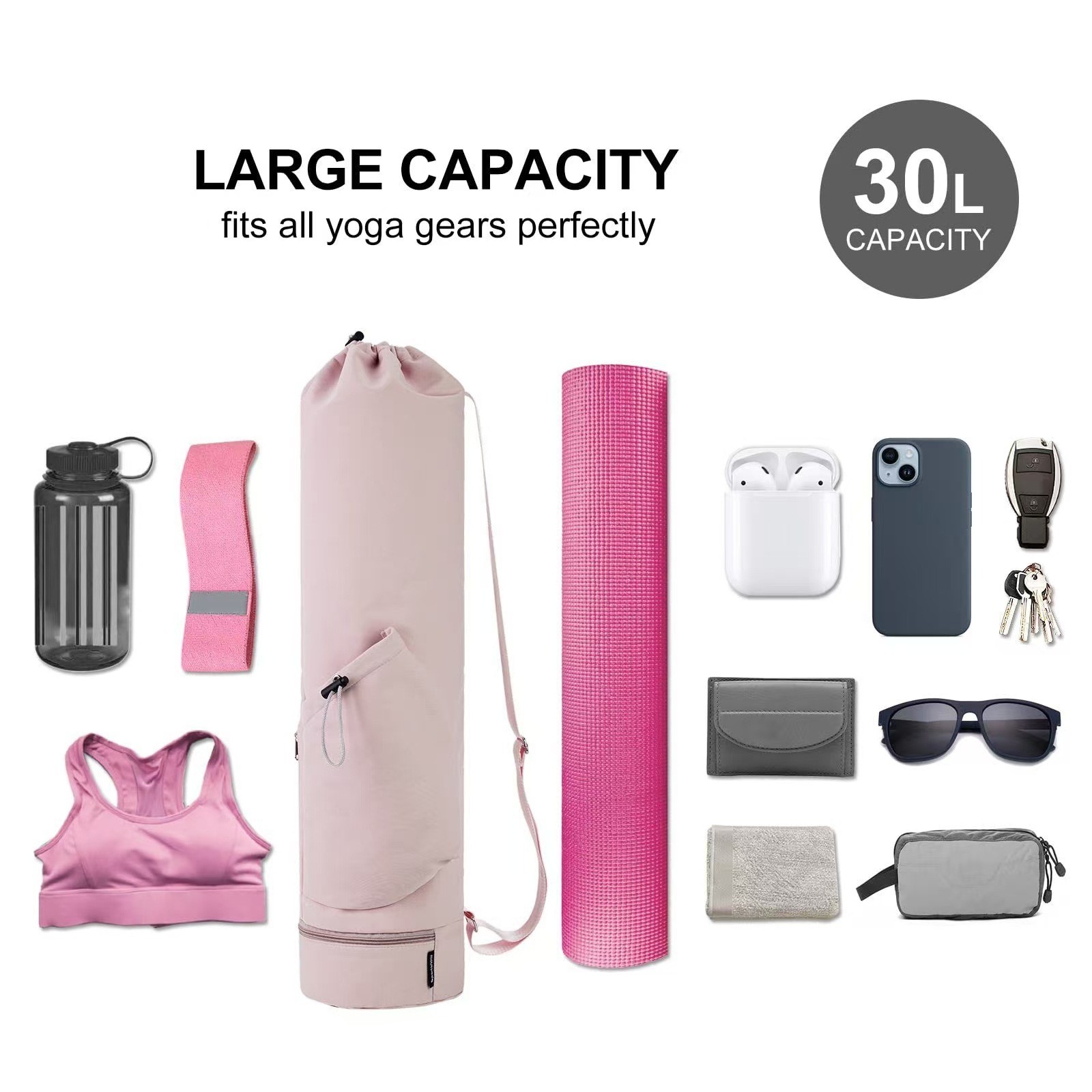 Women's Crossbody Yoga Mat Bag - Gym Floor Mats avis et prix