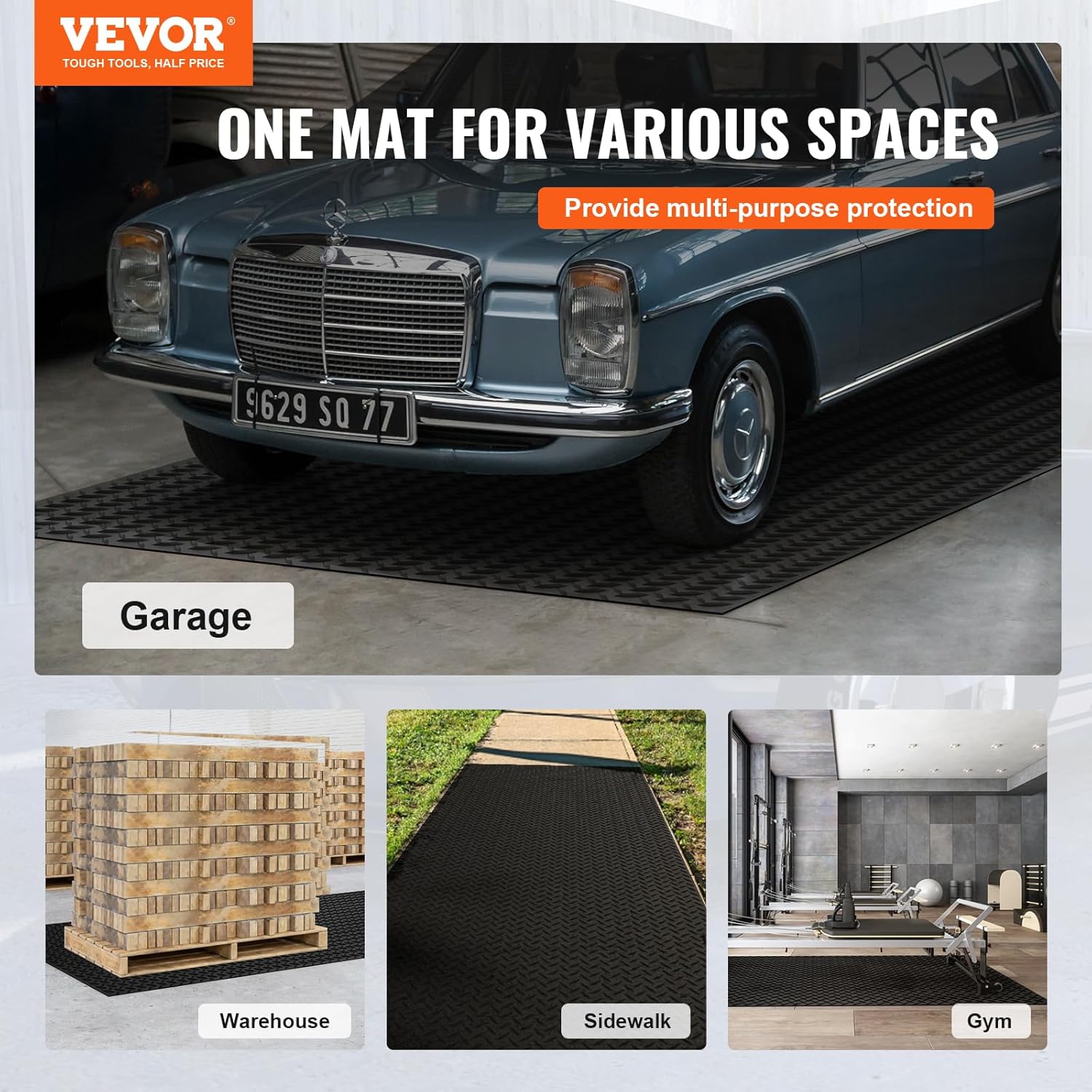 Diamond-Plate Rubber Flooring  - Gym Floor Mats avis et prix