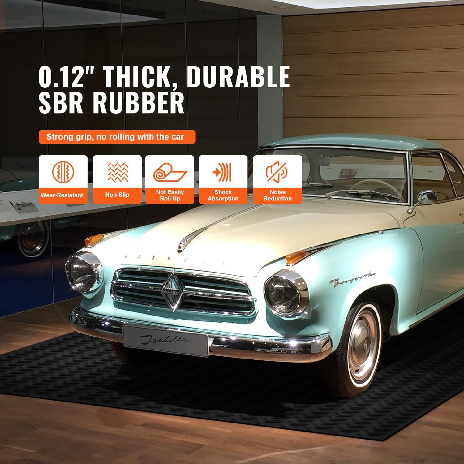 Diamond-Plate Rubber Flooring  - Gym Floor Mats avis et prix