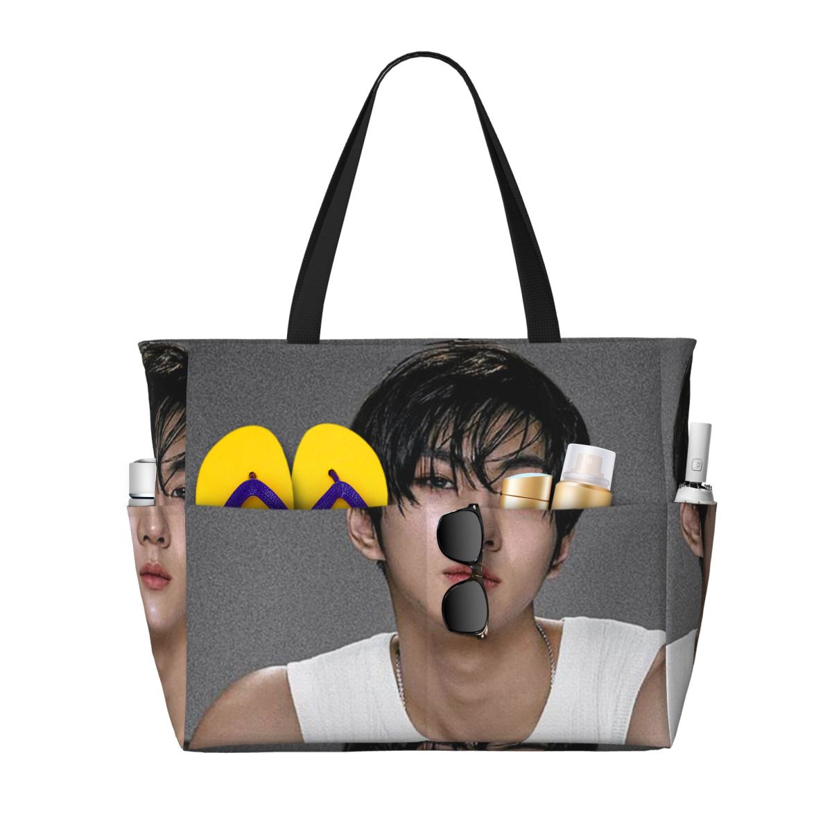 Jungwon En Kpop Beach Tote Bag - Yoga En Fitness avis et prix