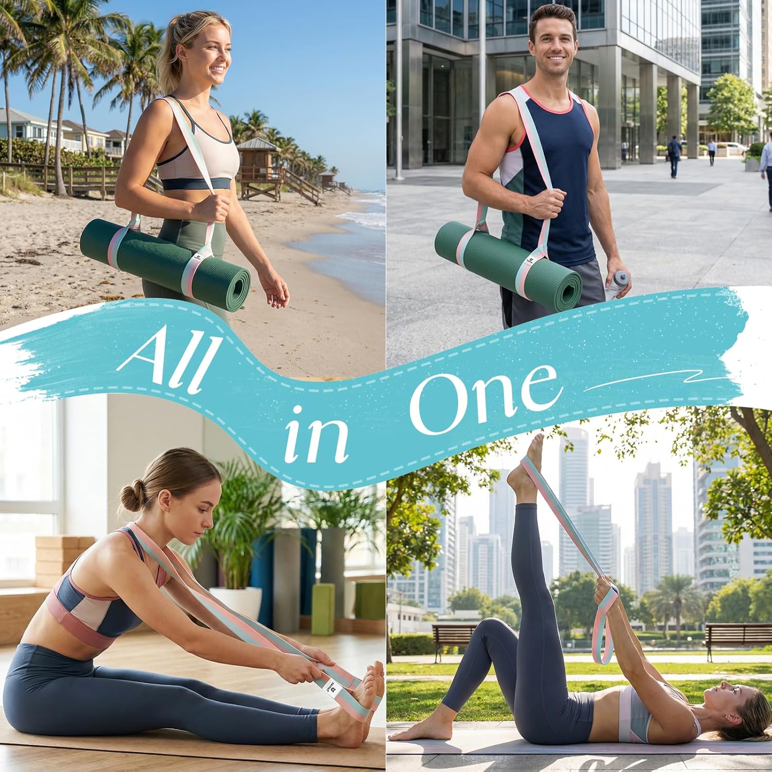Yoga Mat Strap, Extra Thick &  - Thick Yoga Mat avis et prix