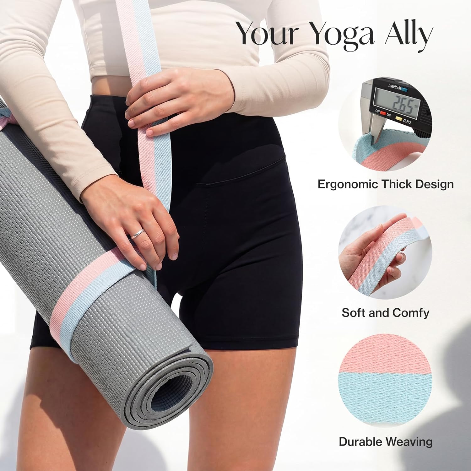 Yoga Mat Strap, Extra Thick &  - Thick Yoga Mat avis et prix