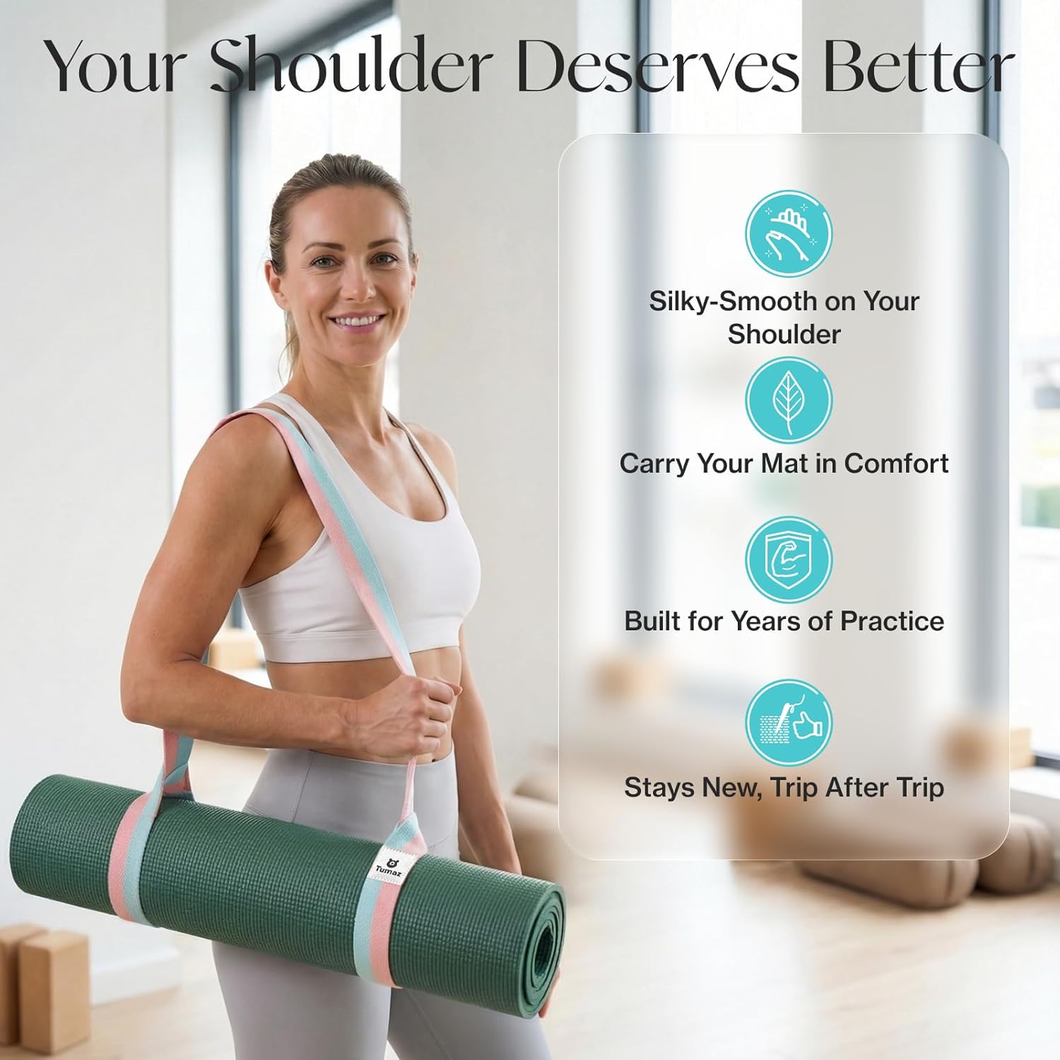 Yoga Mat Strap, Extra Thick &  - Thick Yoga Mat avis et prix