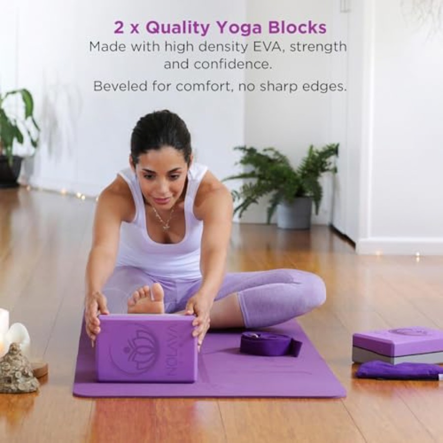 Nolava Pink TPE Yoga Mat with  - Thick Yoga Mat avis et prix