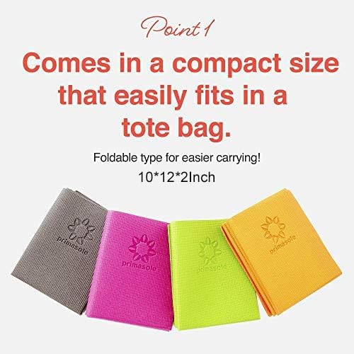 Folding Yoga Mat for Travel Pi - Thick Yoga Mat avis et prix