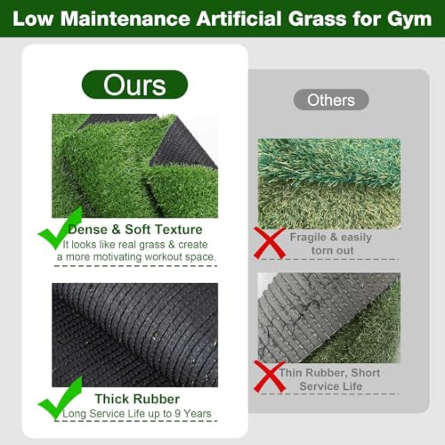 Yescom 4x33FT Gym Turf Artific - Gym Floor Mats avis et prix