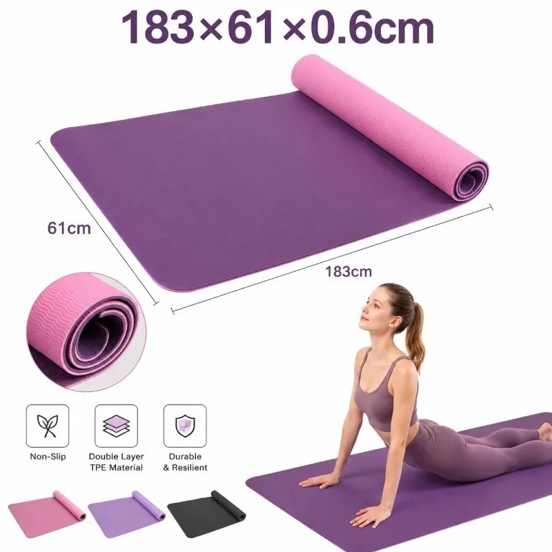 Yoga Mats Anti-slip Sport Fitn - Thick Yoga Mat avis et prix