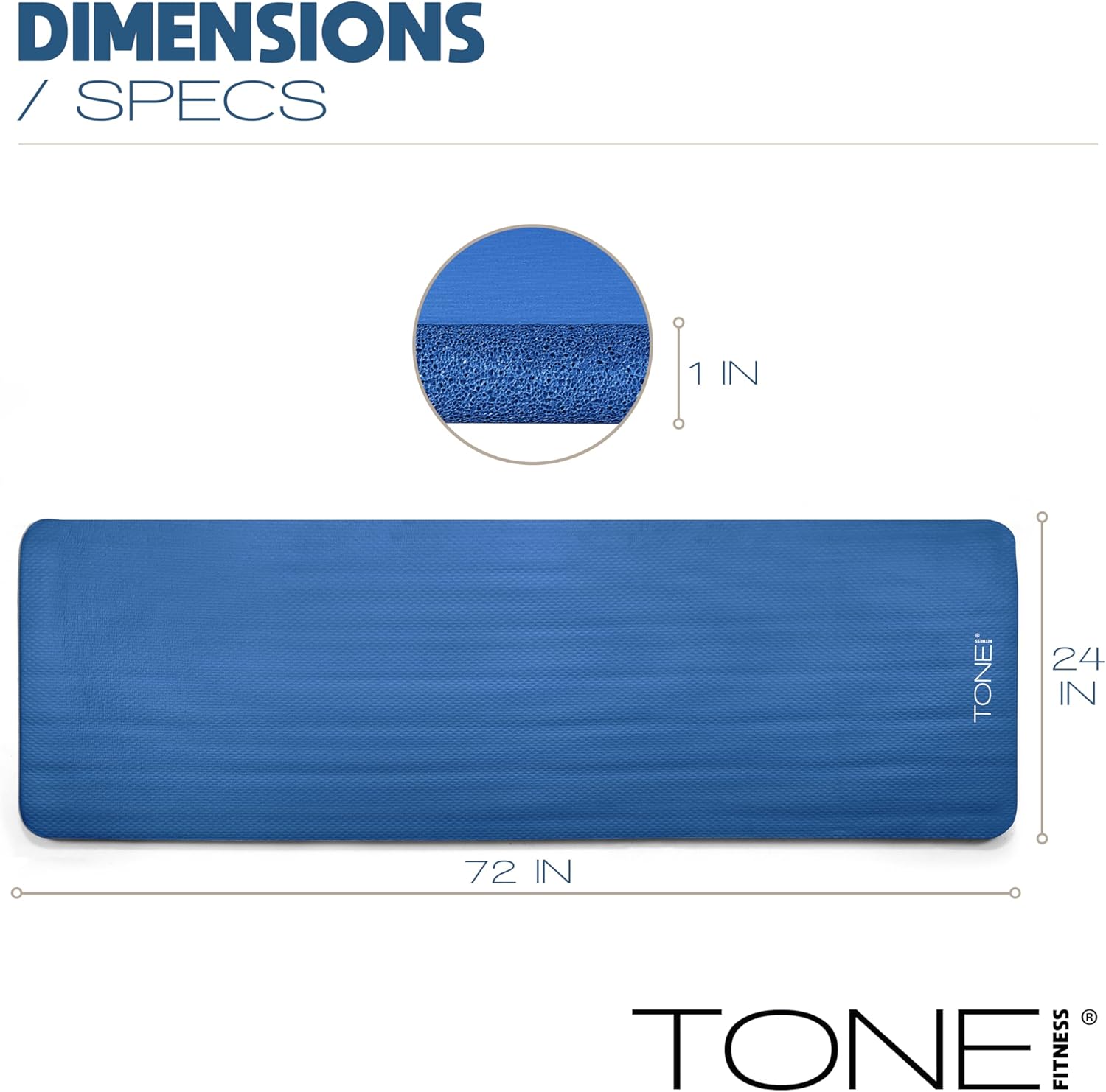 1-Inch Thick Yoga Mat, High-De - Thick Yoga Mat avis et prix